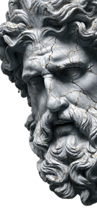 Zeus Statue Head V2 Vinyl Car Decal Sticker – Waterproof & UV-Resistant 5.333333333333333"