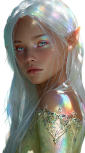 Elven Fantasy Portrait V3 Vinyl Car Decal Sticker – Waterproof & UV-Resistant 4.8533333333333335"