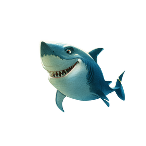 Cartoon Shark Cover Vinyl Car Decal Sticker – Waterproof & UV-Resistant 3.4133333333333336"