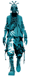 Post-Apocalyptic Dancer V3 Vinyl Car Decal Sticker – Waterproof & UV-Resistant 5.6"