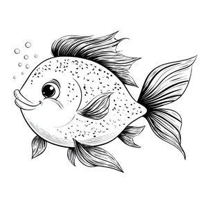 Cartoon Fish Coloring Vinyl Car Decal Sticker – Waterproof & UV-Resistant 3.4133333333333336"