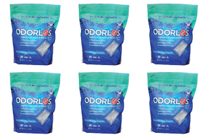 6x Valterra Waste Holding Tank Treatment | Odorlos Biological Formula | 4 Ounce Drop-Ins, Pack of 10