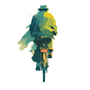 Delivery Rider Silhouette V3 Vinyl Car Decal Sticker – Waterproof & UV-Resistant 3.4133333333333336"