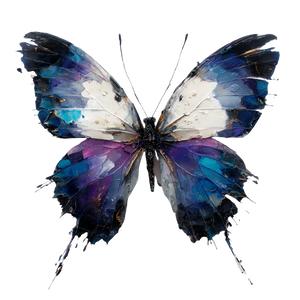 Abstract Butterfly V6 Vinyl Car Decal Sticker – Waterproof & UV-Resistant 3.4133333333333336"