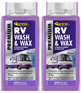 2x Star Brite RV Car Wash | Cleans And Enhances Shine | 16oz Bottle | Blue Color | USA Made