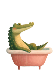 Cute Bathtub Alligator Vinyl Car Decal Sticker – Waterproof & UV-Resistant 8.746666666666666" Cute Bathtub Alligator Vinyl Car Decal Sticker – Waterproof & UV-Resistant 8.746666666666666"