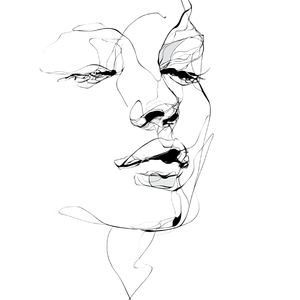 Elegant Line Art V7 Vinyl Car Decal Sticker – Waterproof & UV-Resistant 6.826666666666667"