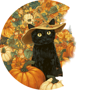 Witch Cat Sticker V3 Vinyl Car Decal Sticker – Waterproof & UV-Resistant 3.4133333333333336"