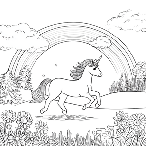 Unicorn Rainbow Run Vinyl Car Decal Sticker – Waterproof & UV-Resistant 3.4133333333333336"