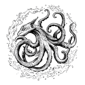 Lovecraftian Whale Monster Vinyl Car Decal Sticker – Waterproof & UV-Resistant 3.4133333333333336"