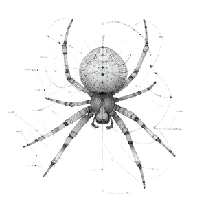 Spider Diagram Vinyl Car Decal Sticker – Waterproof & UV-Resistant 6.826666666666667"