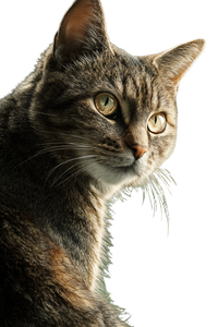 Golden Tabby Cat V4 Vinyl Car Decal Sticker – Waterproof & UV-Resistant 8.96"