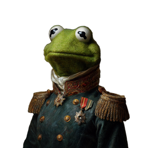 Kermit Military Medal Vinyl Car Decal Sticker – Waterproof & UV-Resistant 3.4133333333333336"