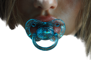 Futuristic Baby Pacifier Vinyl Car Decal Sticker – Waterproof & UV-Resistant 5.97333333333333