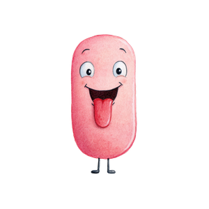 Friendly Tongue Character Vinyl Car Decal Sticker – Waterproof & UV-Resistant 3.4133333333333336"