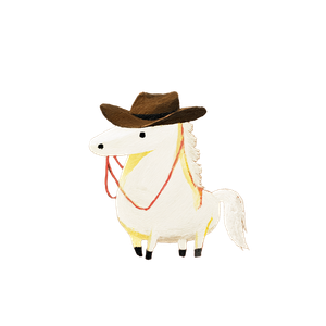 Cowboy Hat Horse Vinyl Car Decal Sticker – Waterproof & UV-Resistant 3.4133333333333336"