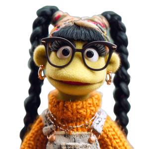 Cute Muppet Girl V2 Vinyl Car Decal Sticker – Waterproof & UV-Resistant 3.4133333333333336"
