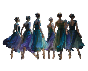 Dancers On Stage V2 Vinyl Car Decal Sticker – Waterproof & UV-Resistant 3.2"