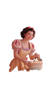 Snow White Baking Vinyl Car Decal Sticker – Waterproof & UV-Resistant 9.706666666666667"