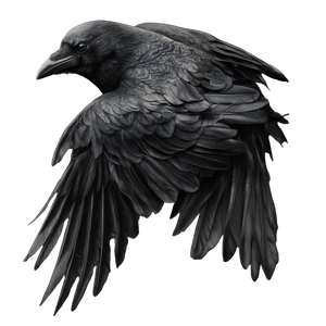 Dark Realistic Crow V2 Vinyl Car Decal Sticker – Waterproof & UV-Resistant 3.4133333333333336"