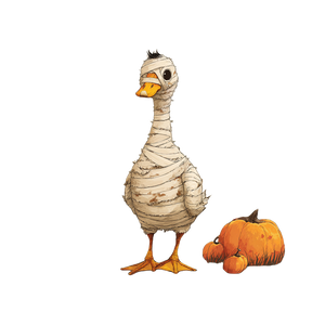 Mummy Goose Halloween V4 Vinyl Car Decal Sticker – Waterproof & UV-Resistant 6.826666666666667"