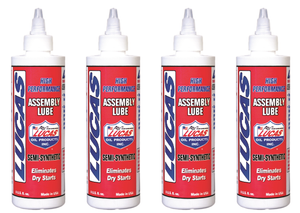 4x Lucas Oil Assembly Lube | Prevent Dry Starts, Perfect for Engine Building | 8oz Single Bottle