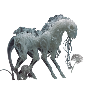Colossal Translucent Beast Vinyl Car Decal Sticker – Waterproof & UV-Resistant 3.4133333333333336"