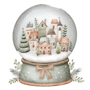 Snowglobe Clipart Vinyl Car Decal Sticker – Waterproof & UV-Resistant 6.826666666666667"