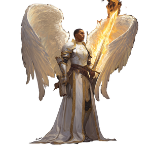 Golden Angel Warrior V24 Vinyl Car Decal Sticker – Waterproof & UV-Resistant 3.4133333333333336"