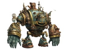 Steampunk Robot Boss Vinyl Car Decal Sticker – Waterproof & UV-Resistant 2.72"