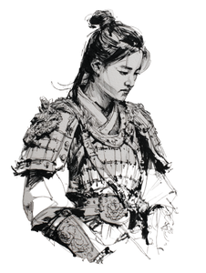 Mongolian Armor Warrior Vinyl Car Decal Sticker – Waterproof & UV-Resistant 8.213333333333333"