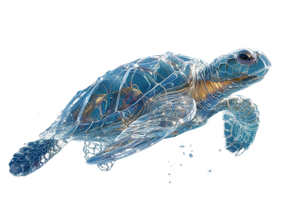 Glass Shell Turtle Vinyl Car Decal Sticker – Waterproof & UV-Resistant 5.97333333333333
