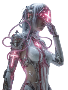 Futuristic Templar Hacker Vinyl Car Decal Sticker – Waterproof & UV-Resistant 8.213333333333333"