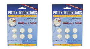 2x Valterra Potty Toddy Holding Tank Treatment 6 Tablets | Odor-Stopping, 50 Gallon Tank Treatment, Formaldehyde-Free