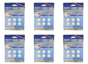 6x Valterra Potty Toddy Holding Tank Treatment 6 Tablets | Odor-Stopping, 50 Gallon Tank Treatment, Formaldehyde-Free 6x Valterra Potty Toddy Holding Tank Treatment 6 Tablets | Odor-Stopping, 50 Gallon Tank Treatment, Formaldehyde-Free