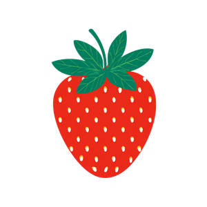 Red Strawberry Icon Vinyl Car Decal Sticker – Waterproof & UV-Resistant 6.826666666666667"
