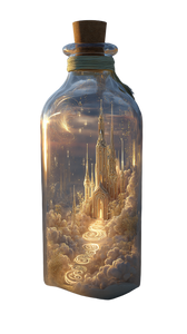 Celestial Bottle In Desert V5 Vinyl Car Decal Sticker – Waterproof & UV-Resistant 9.706666666666667"