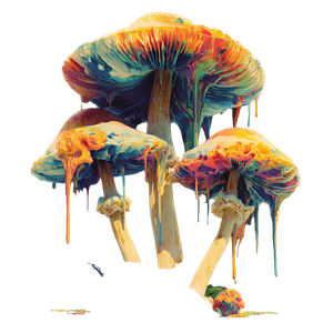 Trippy Artistic Mushrooms Vinyl Car Decal Sticker – Waterproof & UV-Resistant 6.826666666666667"