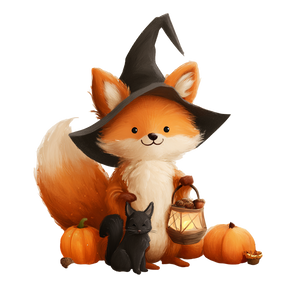 Cute Fox Celebrations V2 Vinyl Car Decal Sticker – Waterproof & UV-Resistant 6.826666666666667"