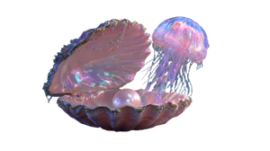 Iridescent Ocean Dream Vinyl Car Decal Sticker – Waterproof & UV-Resistant 2.72"