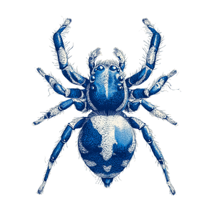 Bold Jumping Spider V2 Vinyl Car Decal Sticker – Waterproof & UV-Resistant 3.4133333333333336"