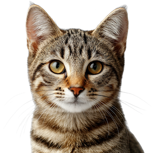 Tabby Cat Close-Up V2 Vinyl Car Decal Sticker – Waterproof & UV-Resistant 3.4133333333333336"