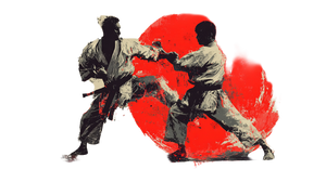Karate Fighters Duel V2 Vinyl Car Decal Sticker – Waterproof & UV-Resistant 2.72"