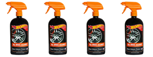 4x Hot Wheels Car Care Wheel Cleaner | Foam Activated Formula | Dissolves Brake Dust & Road Grime