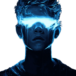 Futuristic Glowing Eyes Vinyl Car Decal Sticker – Waterproof & UV-Resistant 3.4133333333333336"