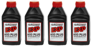 4x Wilwood EXP600 PLUS Brake Fluid | 16.5oz Bottle | Professional Racing Performance