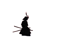 Samurai In Lotus Vinyl Car Decal Sticker – Waterproof & UV-Resistant 2.72"