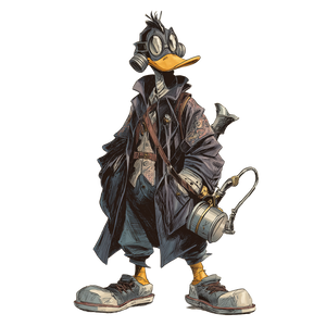 Daffy Duck Sandman Vinyl Car Decal Sticker – Waterproof & UV-Resistant 3.4133333333333336"