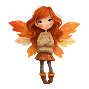 Autumn Fairy Girl V4 Vinyl Car Decal Sticker – Waterproof & UV-Resistant 6.826666666666667"