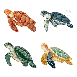 Hawksbill Turtle Icon Vinyl Car Decal Sticker – Waterproof & UV-Resistant 6.826666666666667"